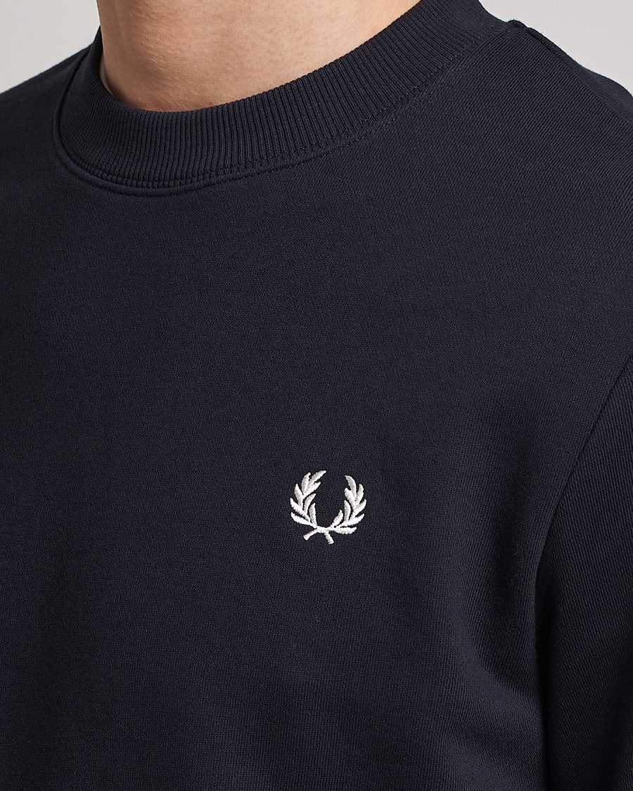 Herre | Gensere | Fred Perry | Crew Neck Sweatshirt Navy