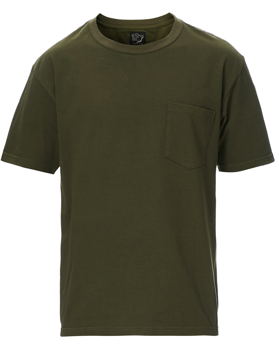 Herre | T-Shirts | orSlow | Military Pocket Tee Dark Olive