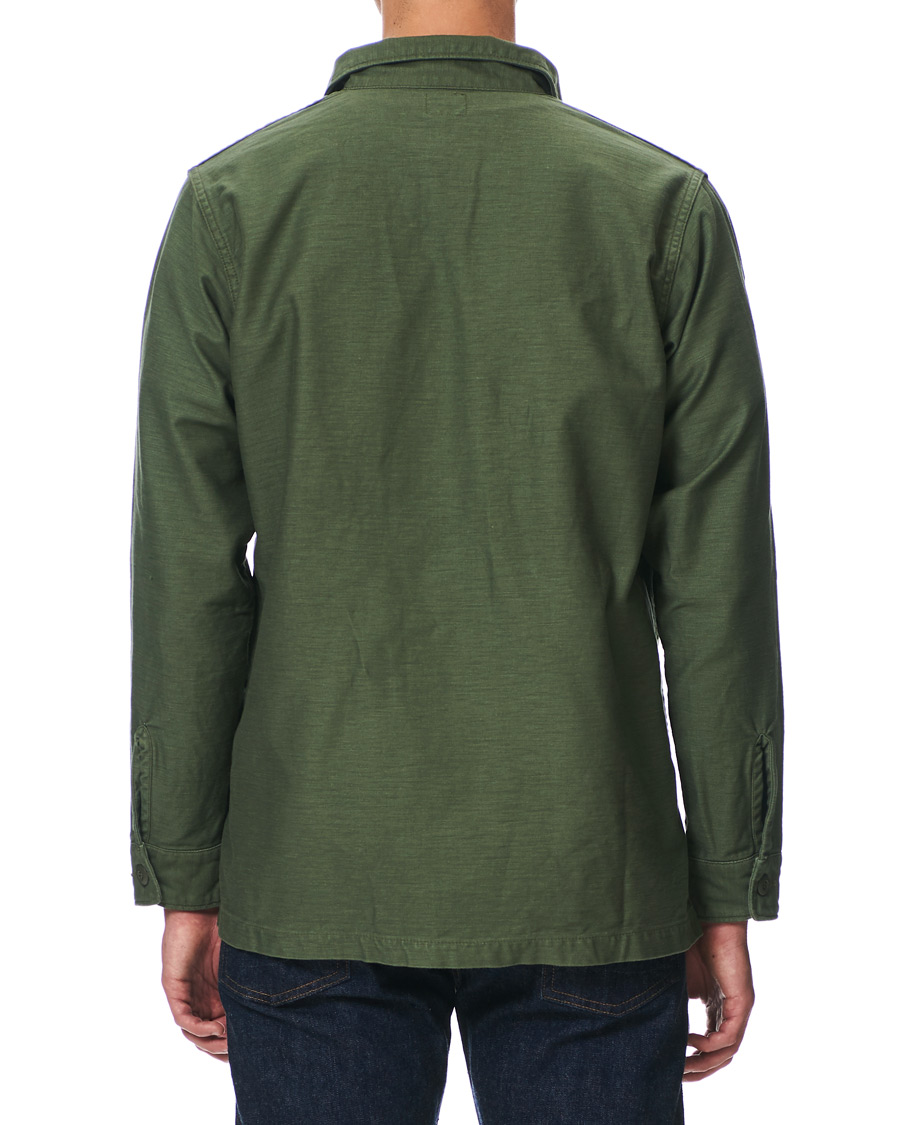 Herre | Skjorter | orSlow | Cotton Sateen Army Overshirt Army Green 1 - XS