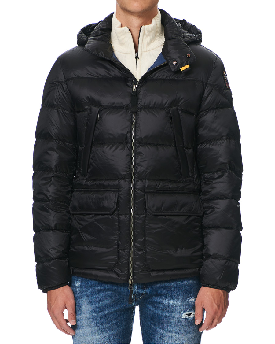 Herre | Jakker | Parajumpers | Greg High Gloss Down Hooded Jacket Black