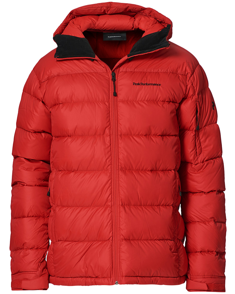 Herre | Jakker | Peak Performance | Frost Down Hooded Jacket Red