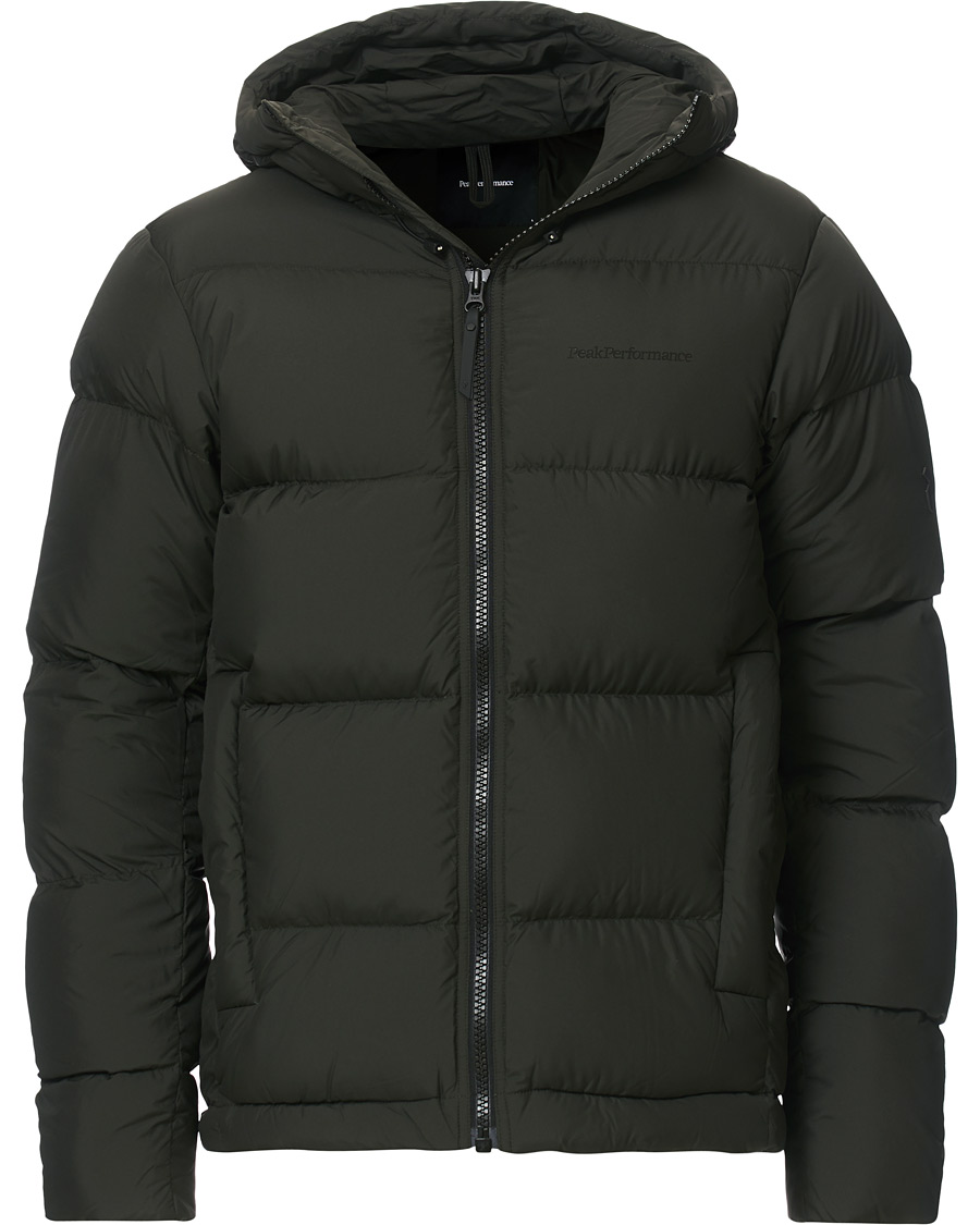 Herre | Jakker | Peak Performance | Rivel Down Hooded Jacket Conferius Green