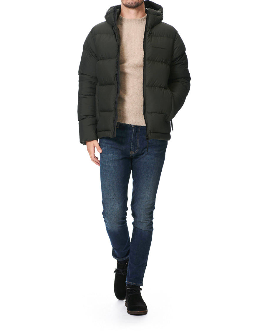 Herre | Jakker | Peak Performance | Rivel Down Hooded Jacket Conferius Green