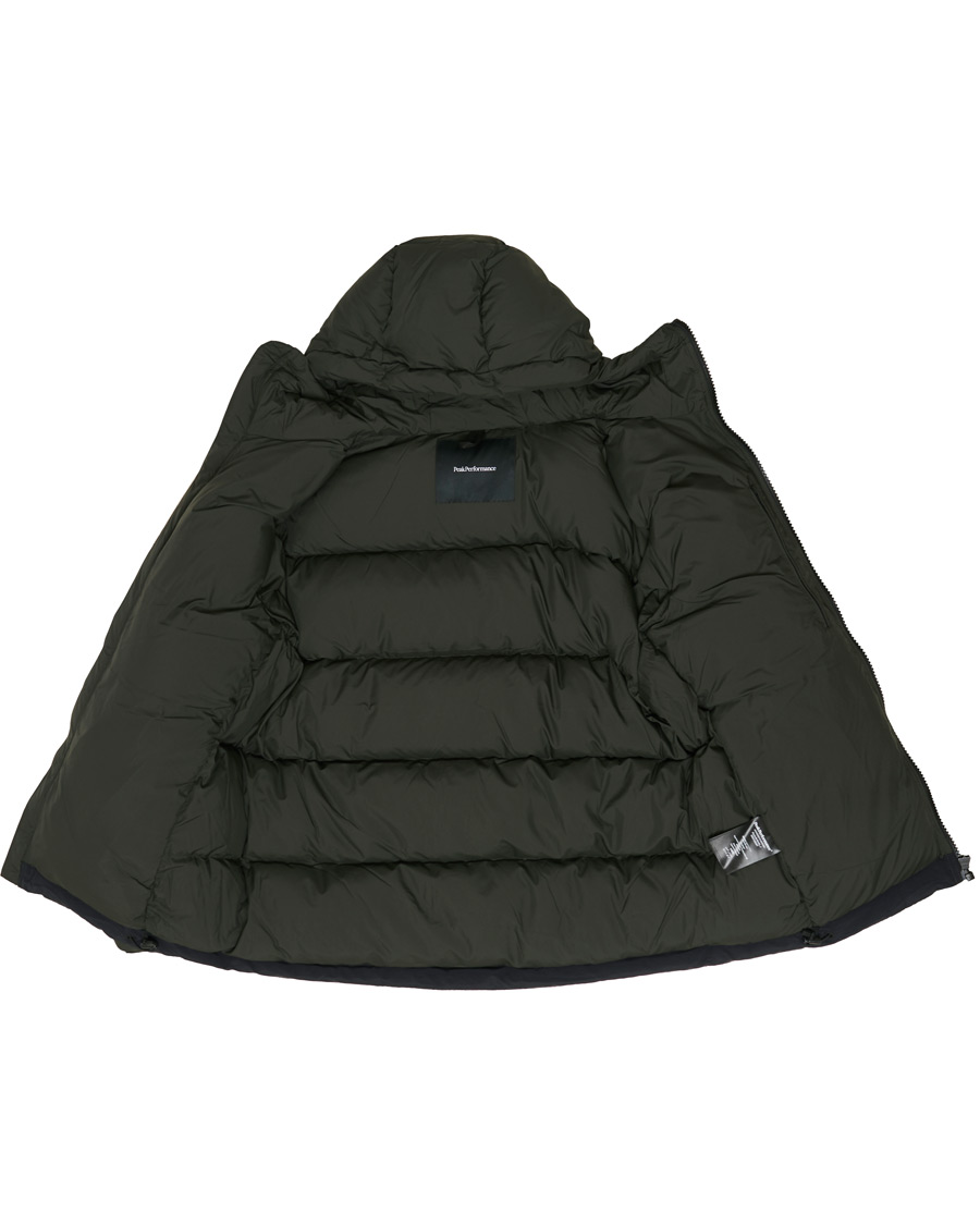 Herre | Jakker | Peak Performance | Rivel Down Hooded Jacket Conferius Green