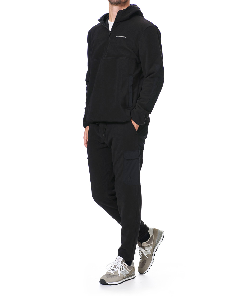Herre | Gensere | Peak Performance | Tech Soft Fleece Reversible Half Zip Hoodie Black