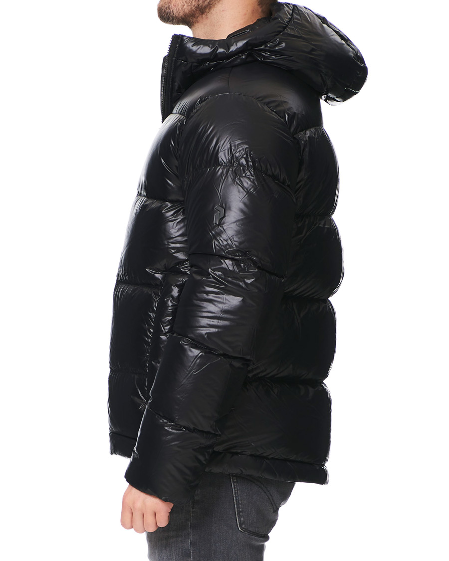 Herre | Jakker | Peak Performance | Rivel Vernis Down High Gloss Hodded Jacket Black