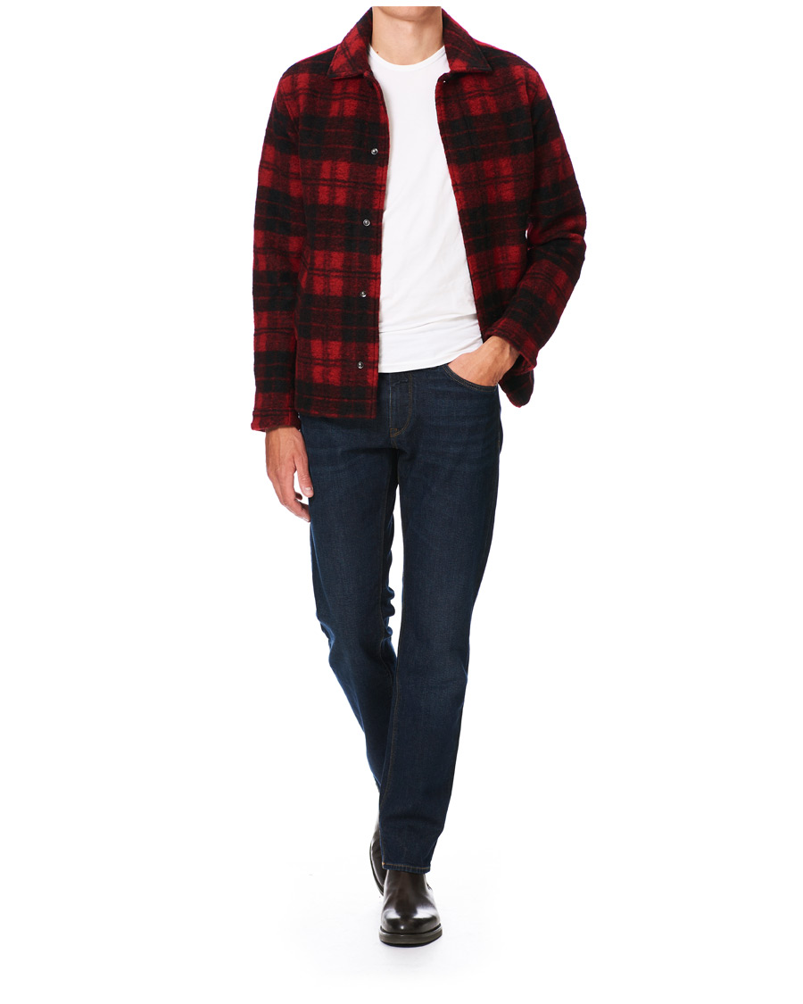 Herre | Skjorter | Peak Performance | Wool Check Overshirt Red