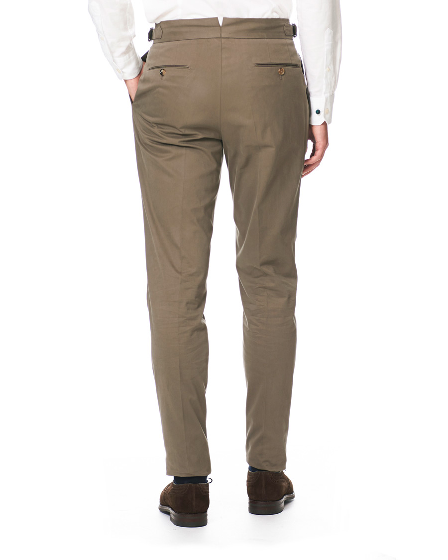Herre | Bukser | PT01 | Gentleman Fit Double Pleat Trousers Light Brown