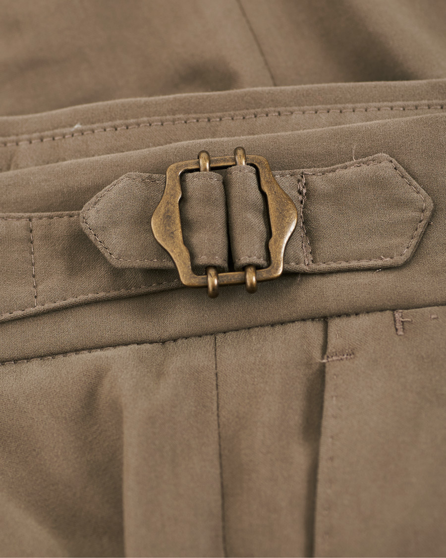 Herre | Bukser | PT01 | Gentleman Fit Double Pleat Trousers Light Brown