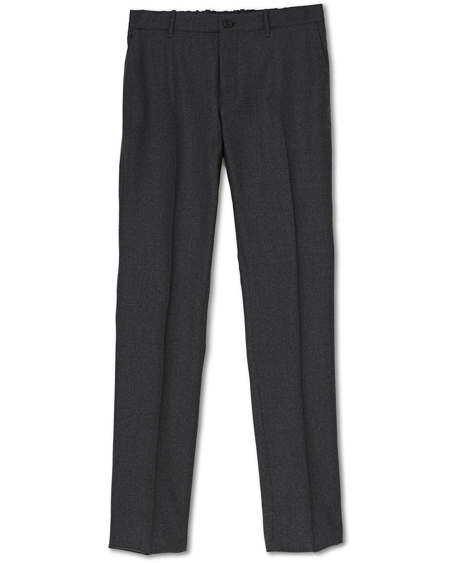 Herre | Bukser | Incotex | Urban Traveller Comfort Flannel Trousers Grey Melange