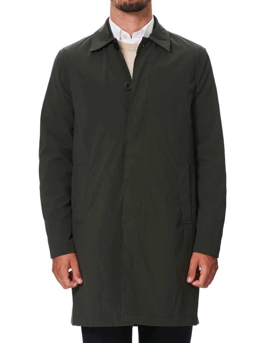 Herre | Jakker | Slowear | Urban Traveller Technical Trench Coat Dark Olive