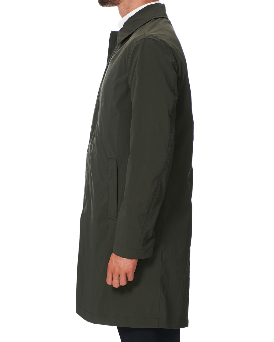 Herre | Jakker | Slowear | Urban Traveller Technical Trench Coat Dark Olive