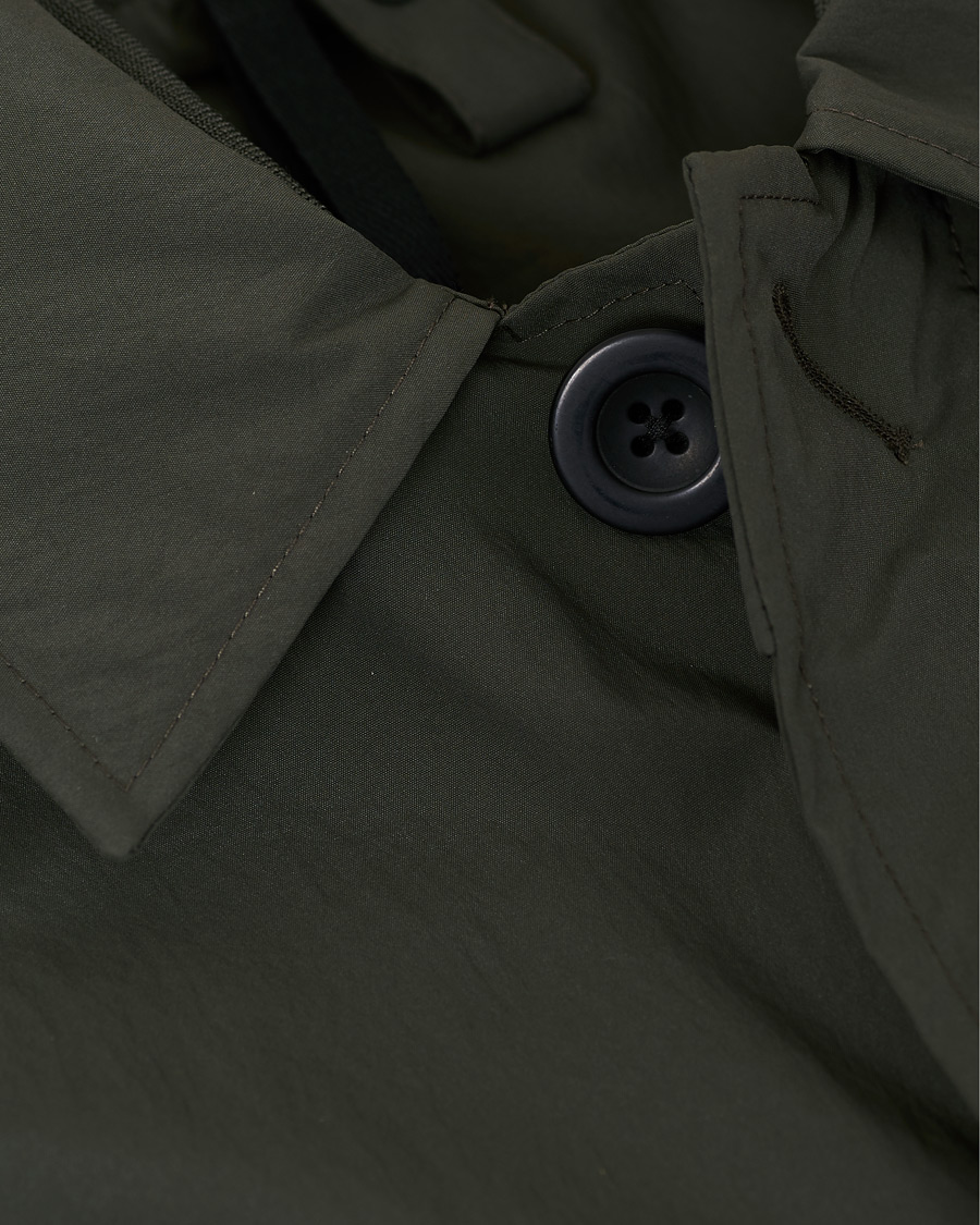 Herre | Jakker | Slowear | Urban Traveller Technical Trench Coat Dark Olive