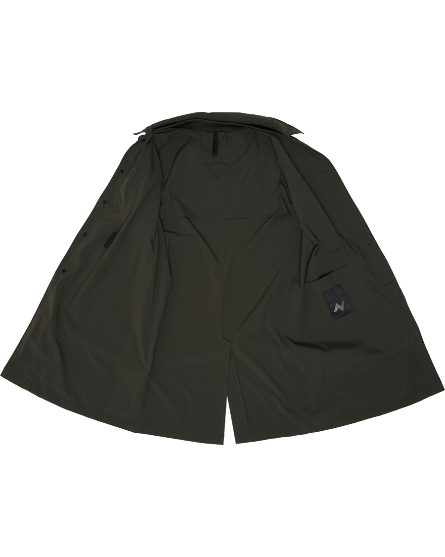 Herre | Jakker | Slowear | Urban Traveller Technical Trench Coat Dark Olive