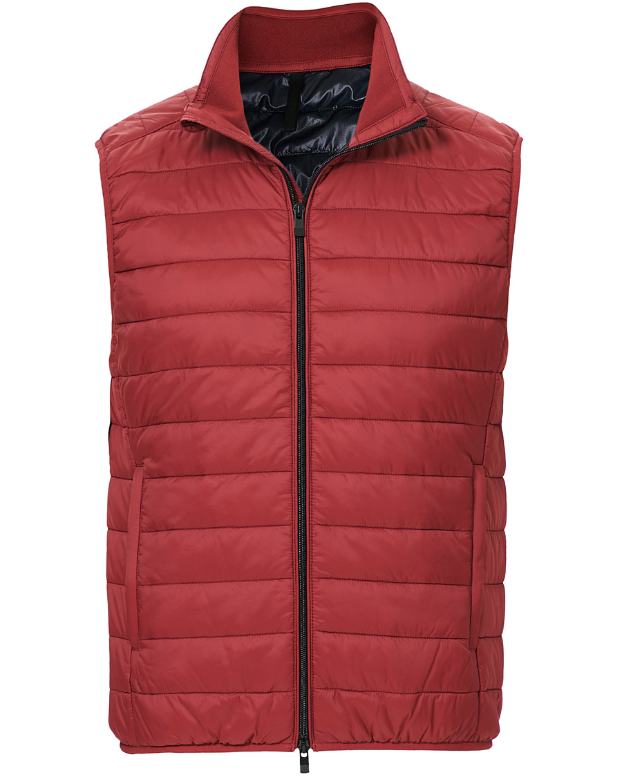 Herre | Jakker | Slowear | Urban Traveller Lightweight Down Vest Burgundy