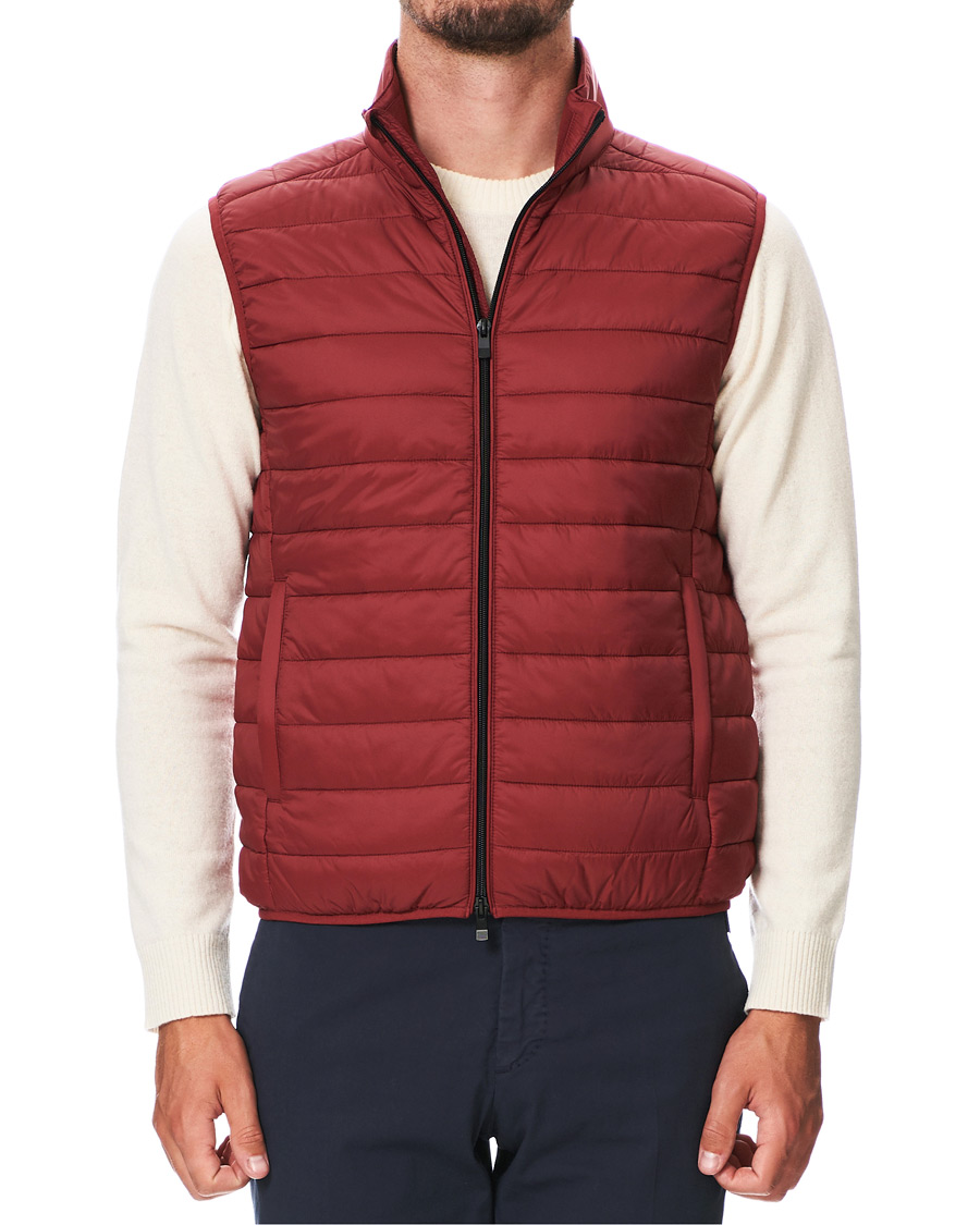 Herre | Jakker | Slowear | Urban Traveller Lightweight Down Vest Burgundy