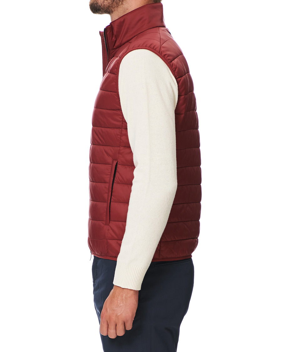 Herre | Jakker | Slowear | Urban Traveller Lightweight Down Vest Burgundy