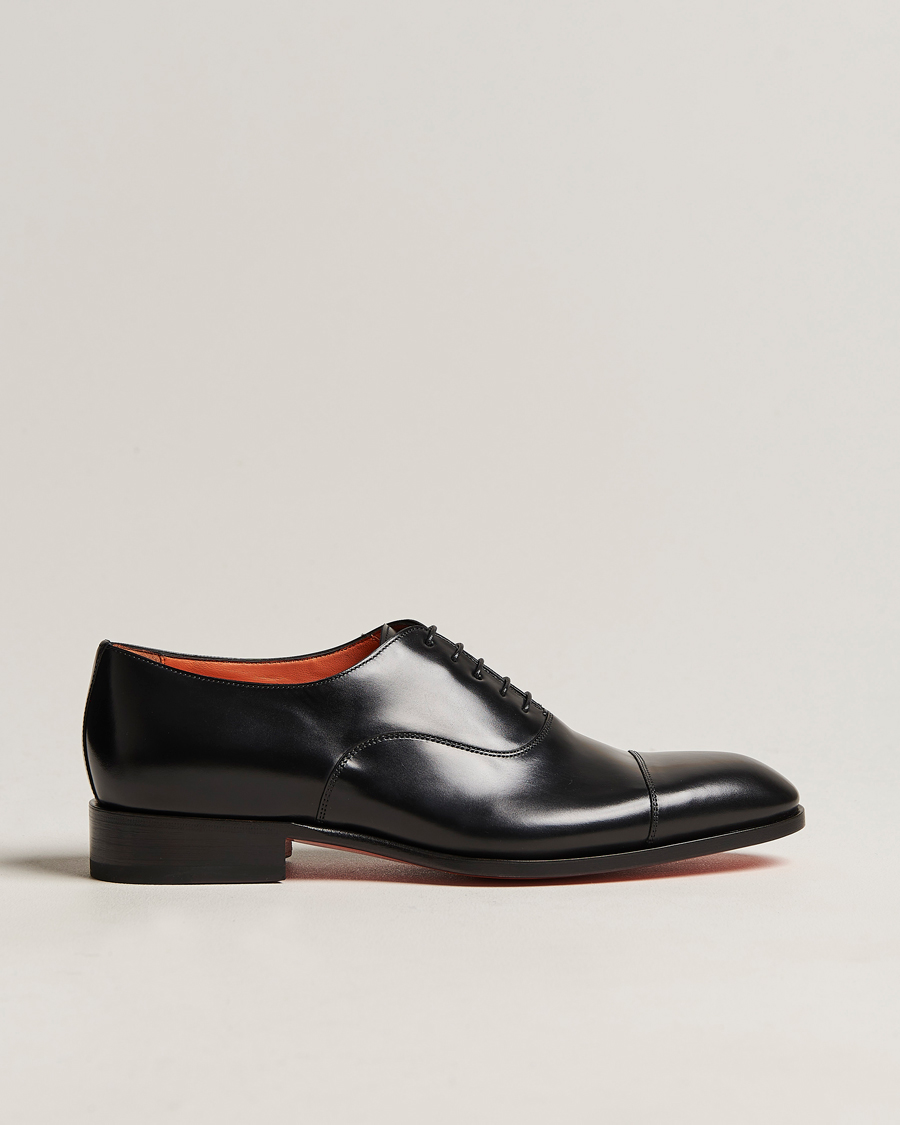Herre | Santoni Blake Oxford Black Calf | Santoni | Blake Oxford Black Calf