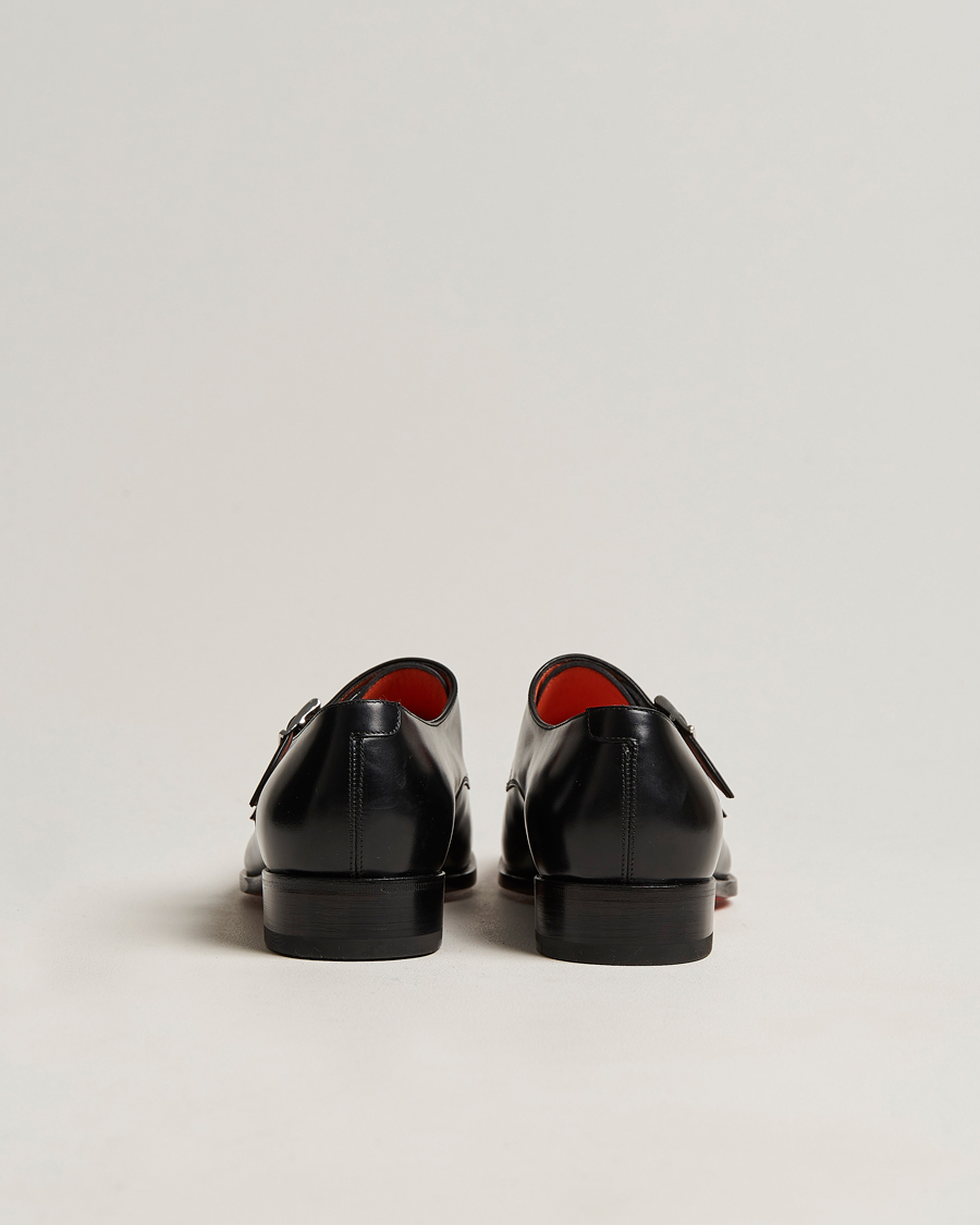 Herre | Santoni Blake Double Monk Black Calf | Santoni | Blake Double Monk Black Calf