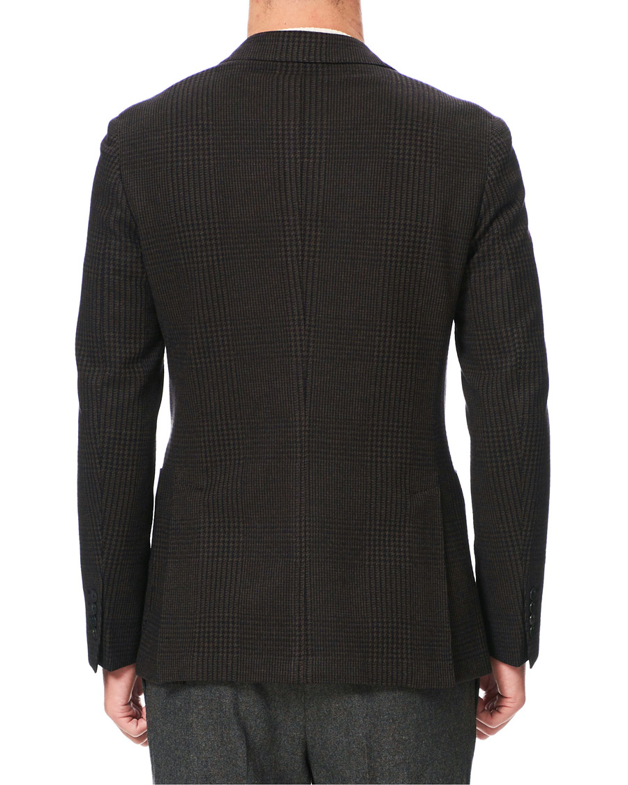 Herre | Dressjakker | The Gigi | Degas Wool Blend Check Blazer Dark Brown