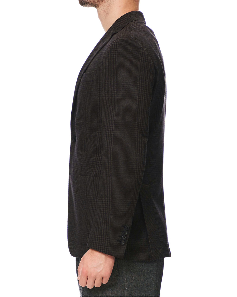 Herre | Dressjakker | The Gigi | Degas Wool Blend Check Blazer Dark Brown