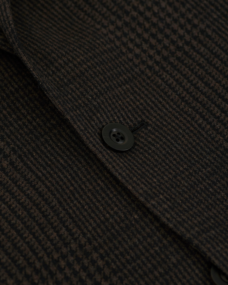 Herre | Dressjakker | The Gigi | Degas Wool Blend Check Blazer Dark Brown
