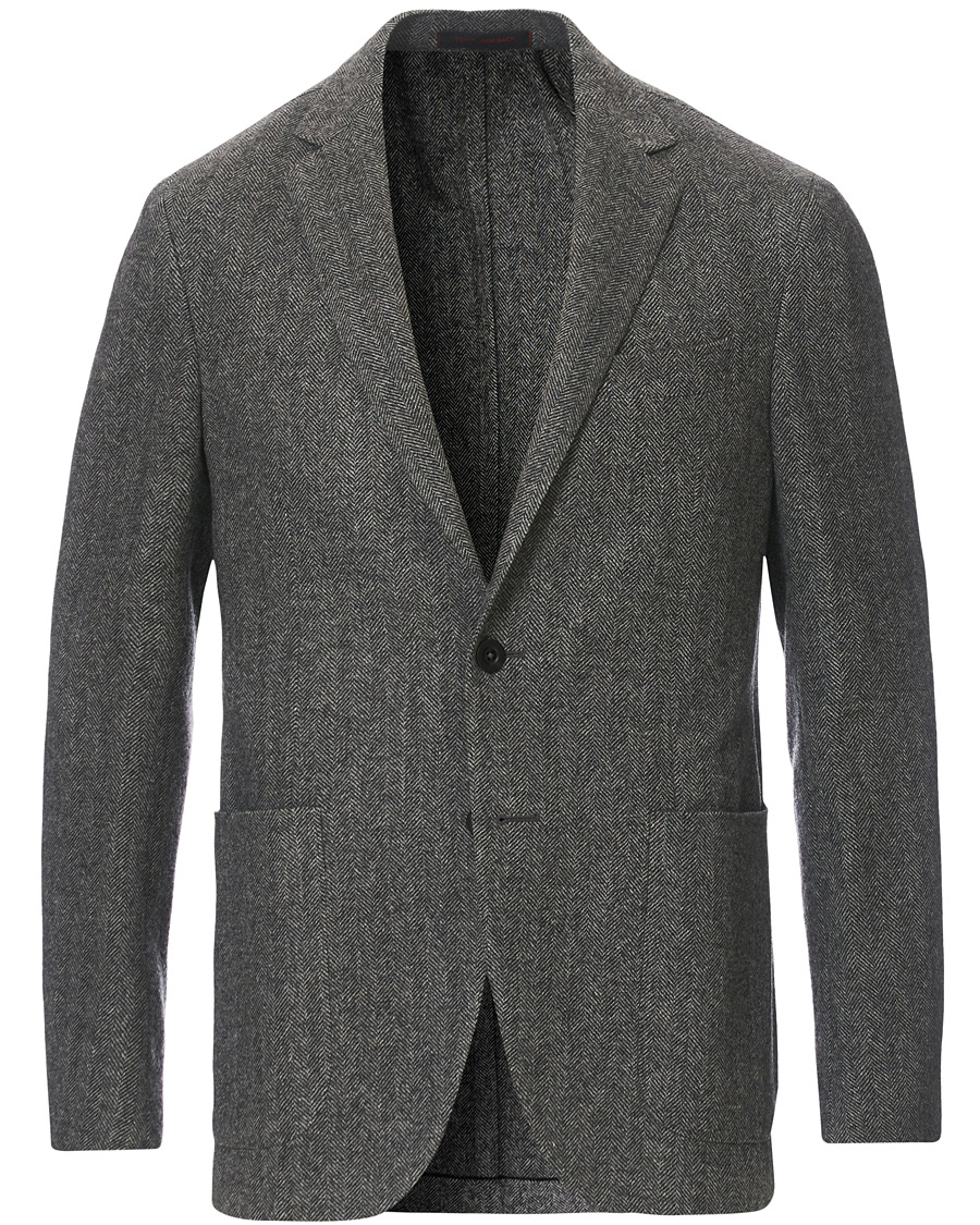 Herre | Dressjakker | The Gigi | Degas Herringbone Shetland Blazer Grey