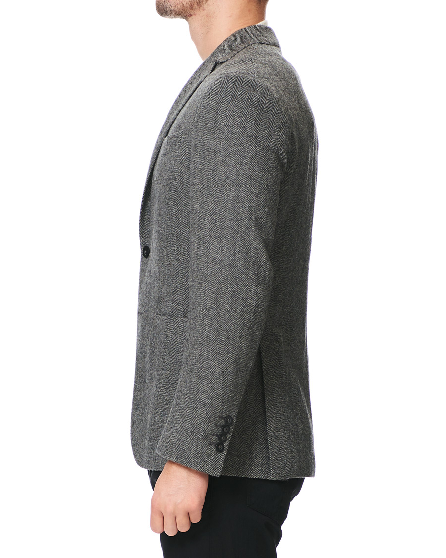 Herre | Dressjakker | The Gigi | Degas Herringbone Shetland Blazer Grey