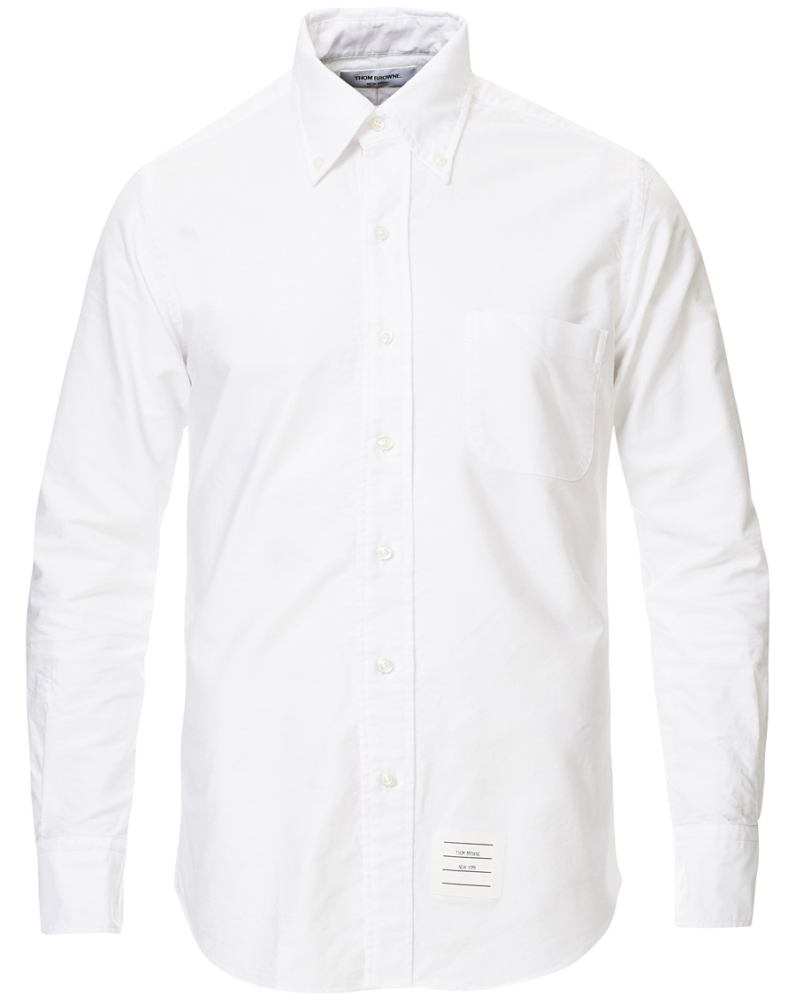 Herre | Skjorter | Thom Browne | Contrast Placket Oxford Shirt White
