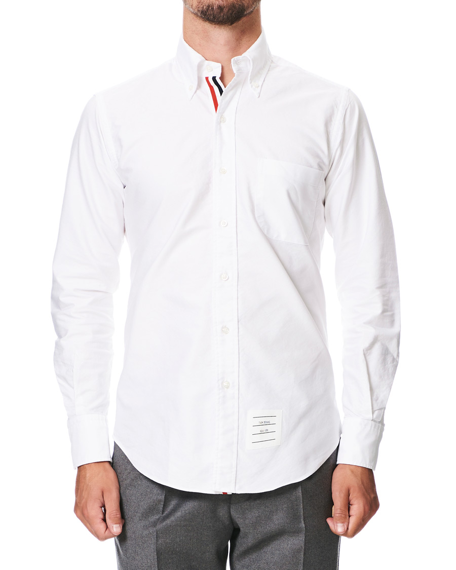 Herre | Skjorter | Thom Browne | Contrast Placket Oxford Shirt White