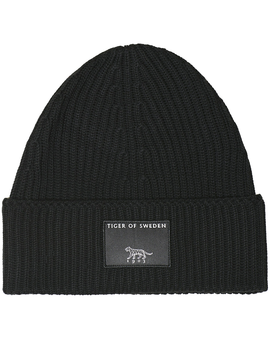 Herre | Tiger of Sweden Hollein Beanie Black | Tiger of Sweden | Hollein Beanie Black