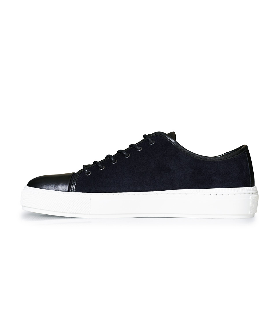 Herre | Tiger of Sweden Sampe Toe Cap Sneaker Navy | Tiger of Sweden | Sampe Toe Cap Sneaker Navy