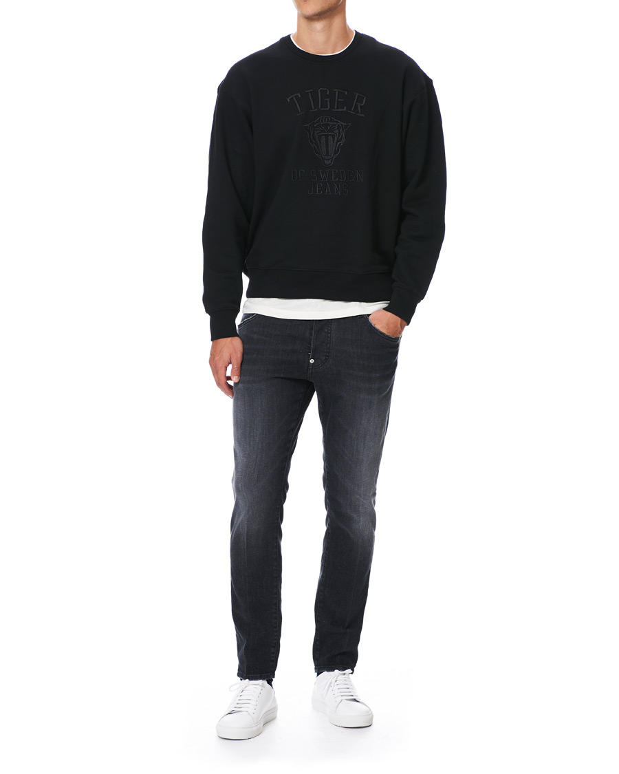 Herre | Gensere | Tiger of Sweden Jeans | Zoab Logo Crew Neck Sweatshirt Black