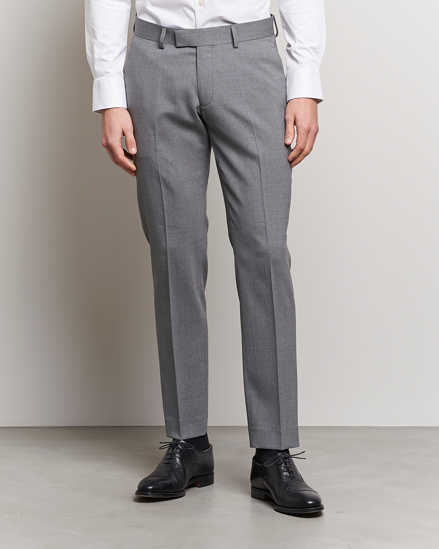 Herre | Dressbukser | Tiger of Sweden | Tordon Wool Suit Trousers Grey