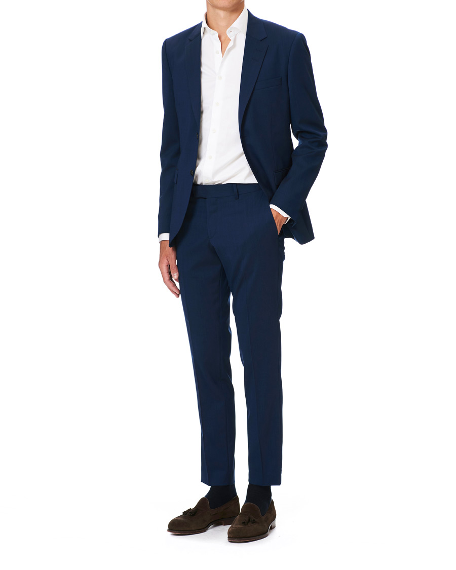 Herre | Bukser | Tiger of Sweden | Tordon Wool Suit Trousers Blue