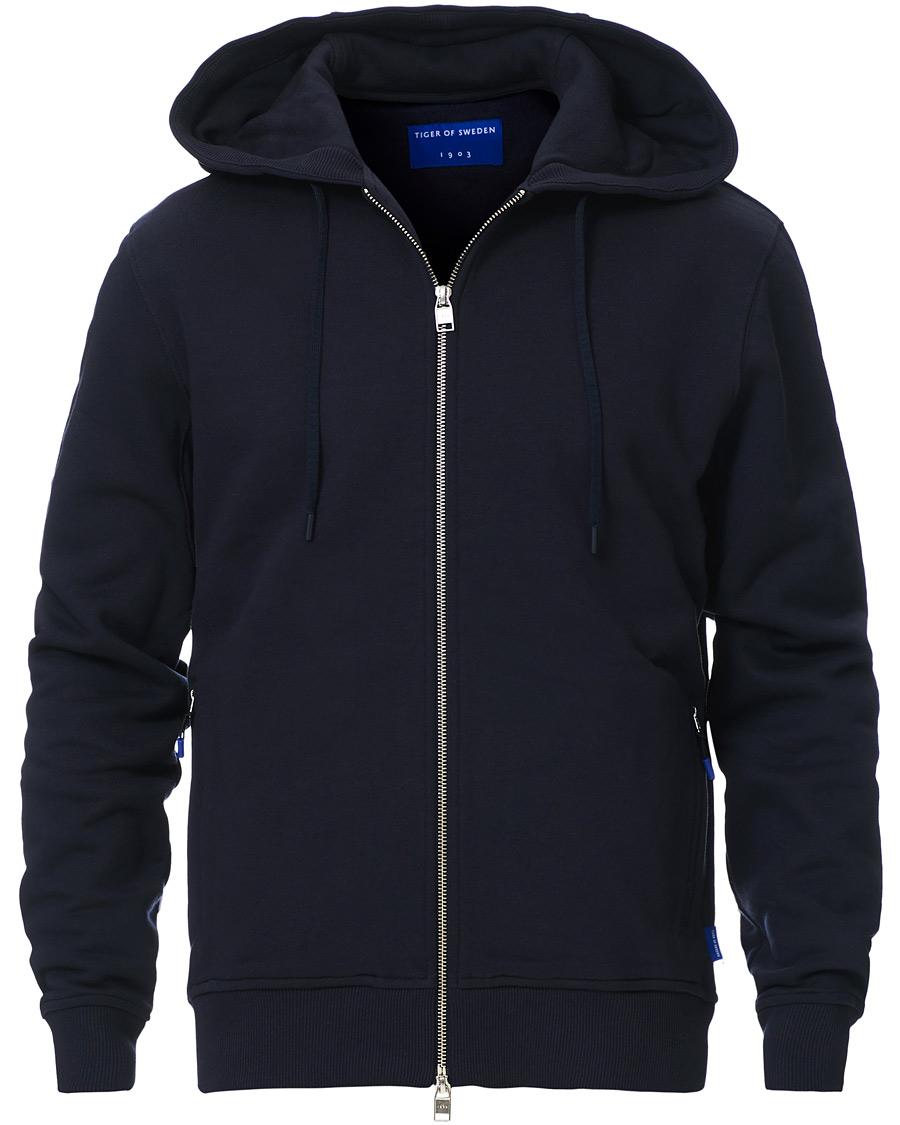 Herre | Gensere | Tiger of Sweden | Movement Namir Full Zip Hoodie Blue