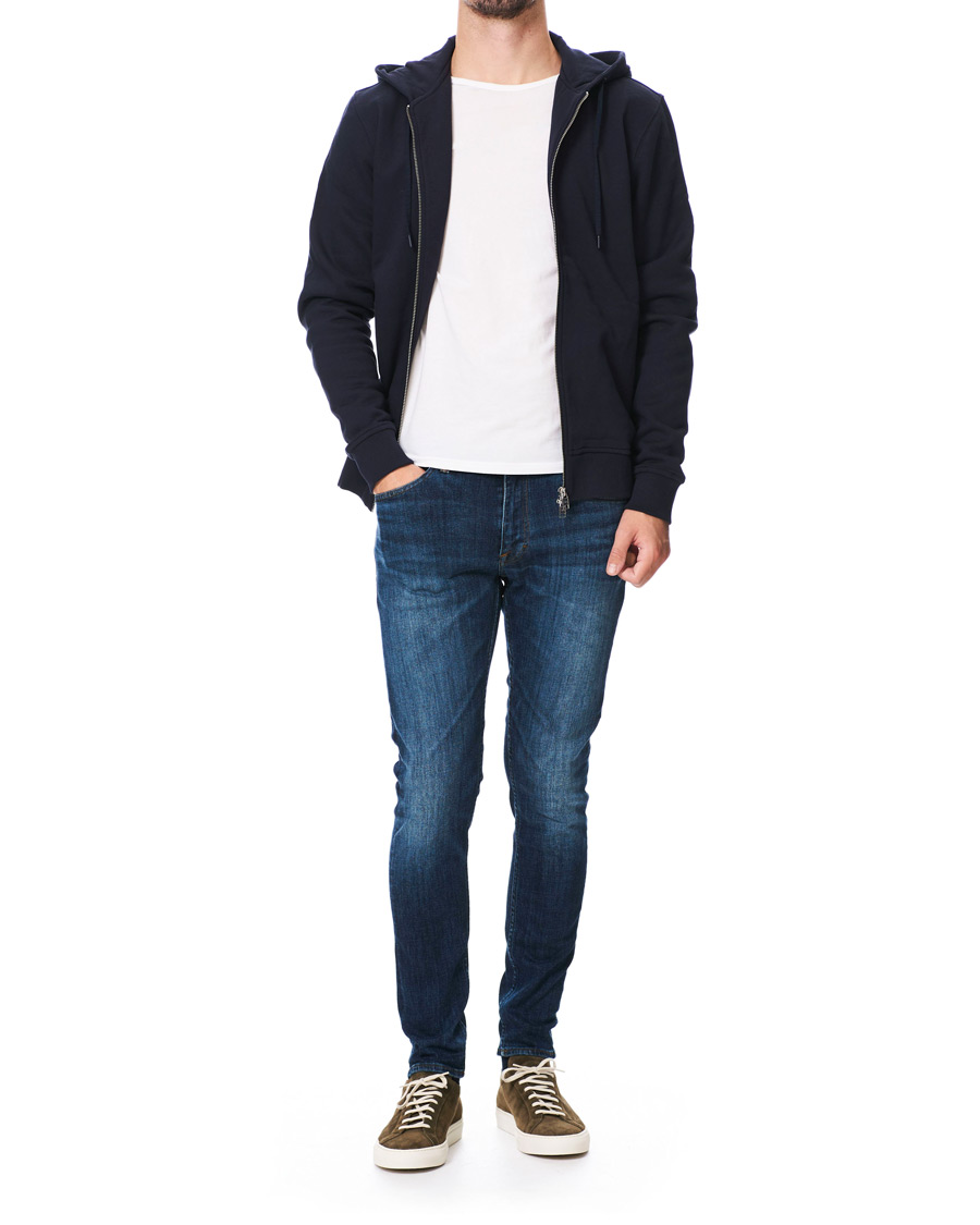 Herre | Gensere | Tiger of Sweden | Movement Namir Full Zip Hoodie Blue