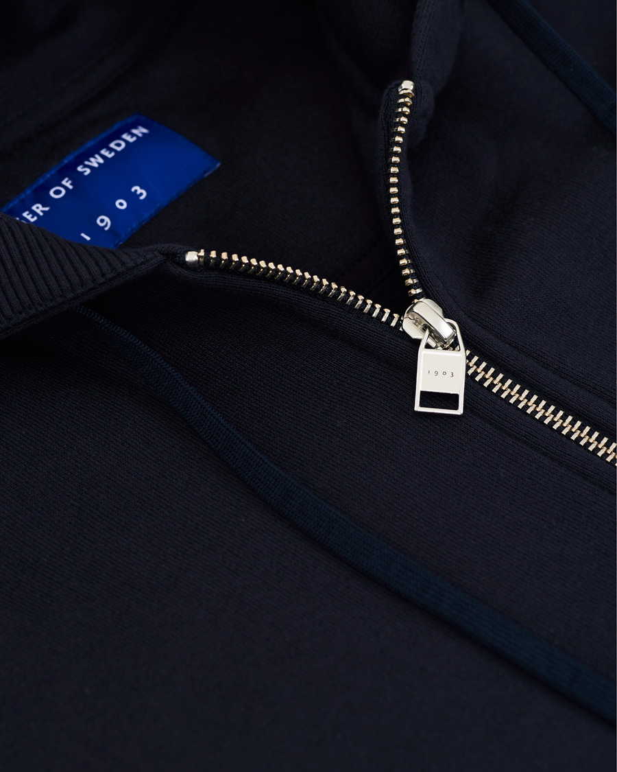 Herre | Gensere | Tiger of Sweden | Movement Namir Full Zip Hoodie Blue