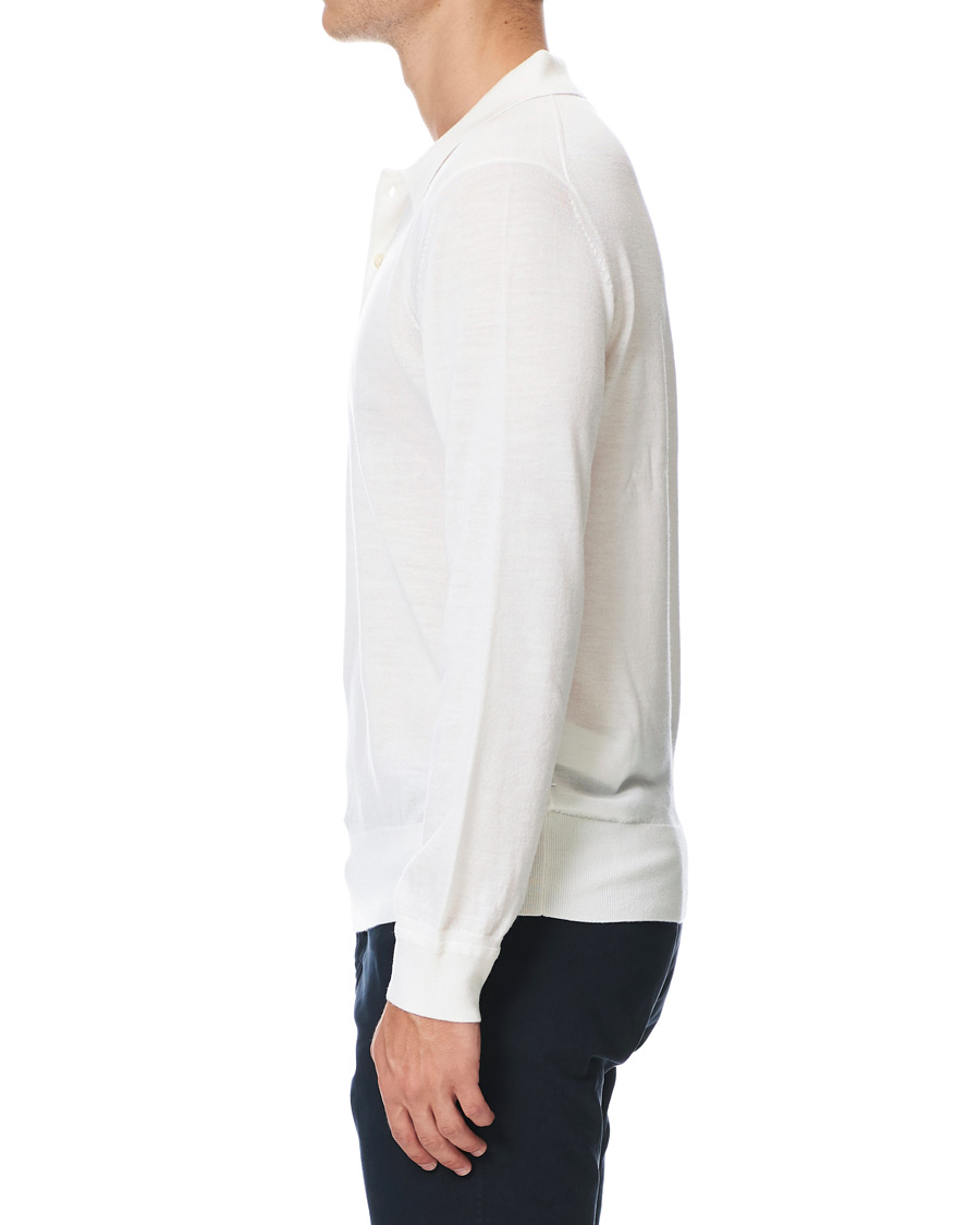 Herre | Gensere | Tiger of Sweden | Newton Extra Fine Merino Knitted Polo Cream