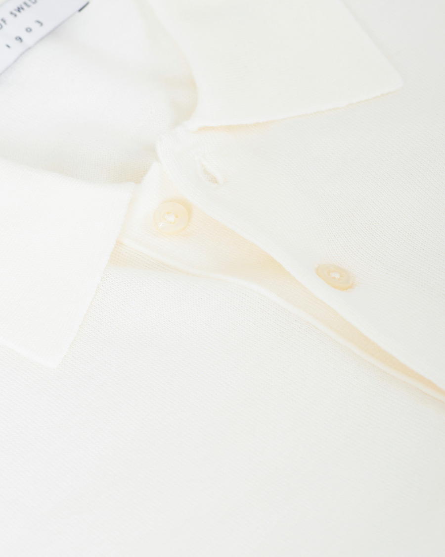 Herre | Gensere | Tiger of Sweden | Newton Extra Fine Merino Knitted Polo Cream