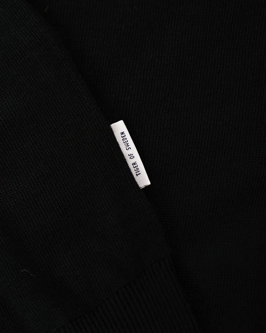 Herre | Gensere | Tiger of Sweden | Newton Extra Fine Merino Knitted Polo Black
