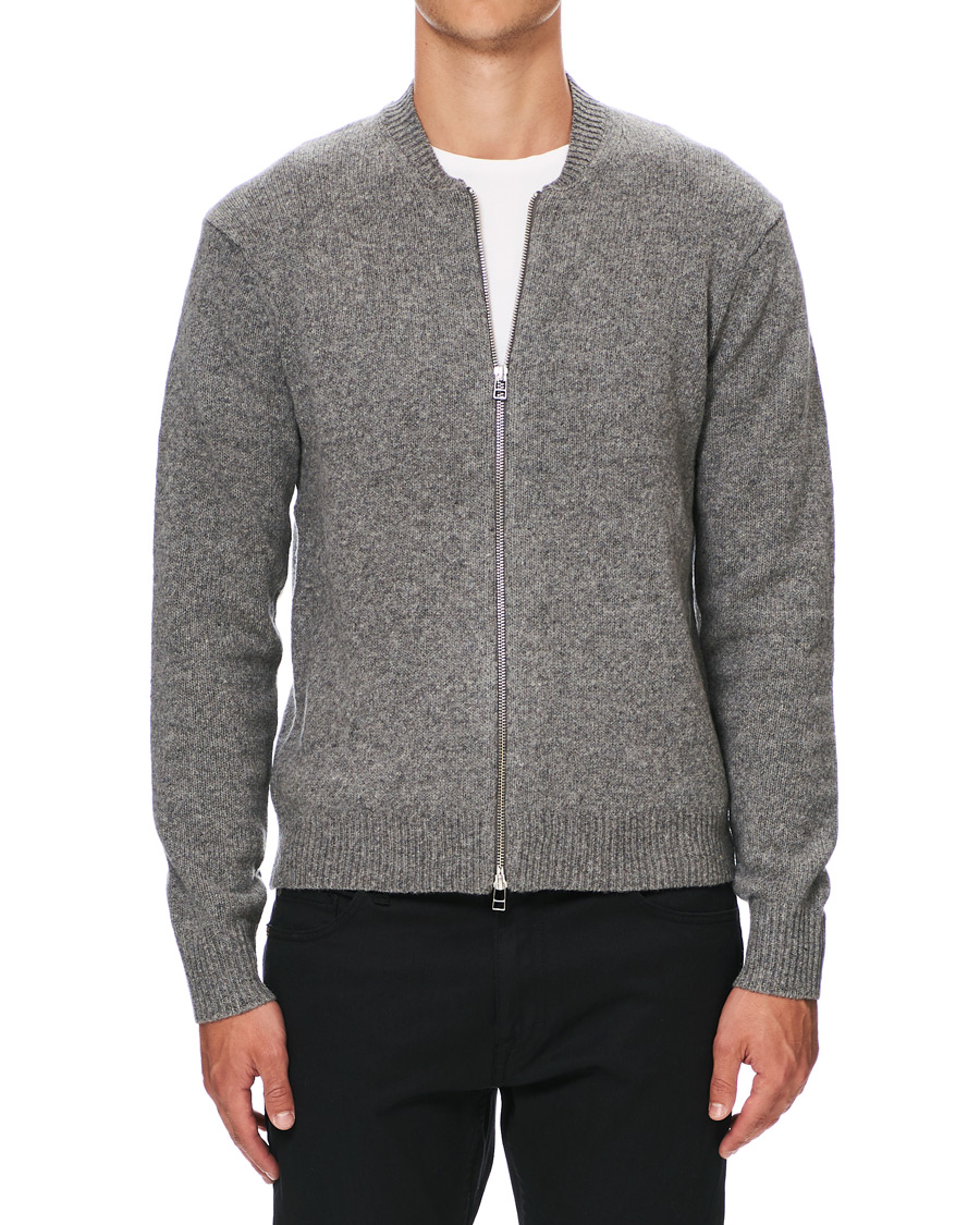Herre | Gensere | Tiger of Sweden | Morchella Wool Full Zip Grey