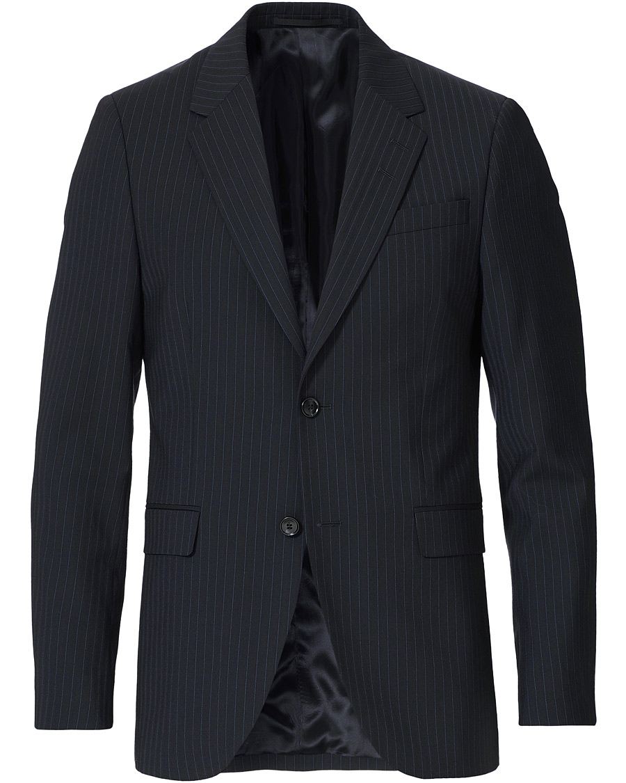 Herre | Dressjakker | Tiger of Sweden | Jarl Travel Blazer Navy Stripe