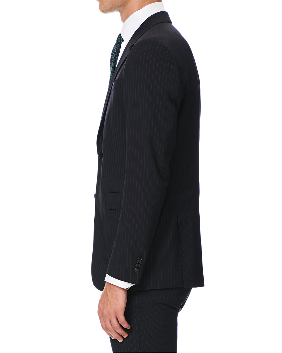 Herre | Dressjakker | Tiger of Sweden | Jarl Travel Blazer Navy Stripe
