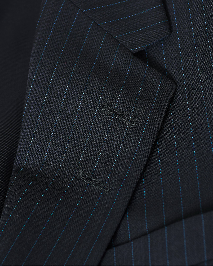 Herre | Dressjakker | Tiger of Sweden | Jarl Travel Blazer Navy Stripe