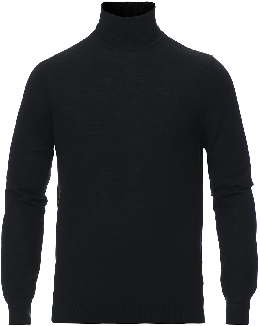 Herre | Gensere | Tiger of Sweden | Neville Extra Fine Merino Polo Black