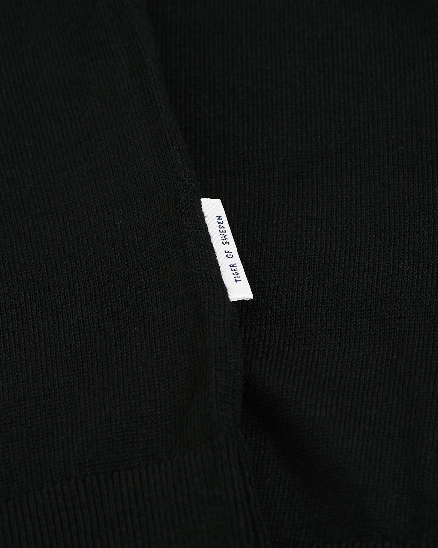 Herre | Gensere | Tiger of Sweden | Neville Extra Fine Merino Polo Black