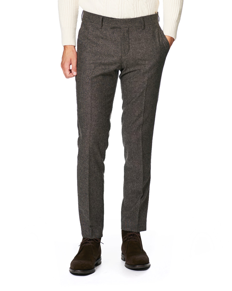 Herre | Bukser | Tiger of Sweden | Tordon Flannel Trousers Brown