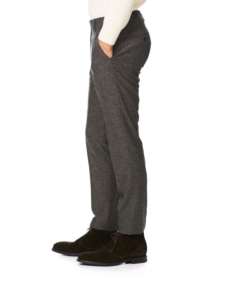 Herre | Bukser | Tiger of Sweden | Tordon Flannel Trousers Brown