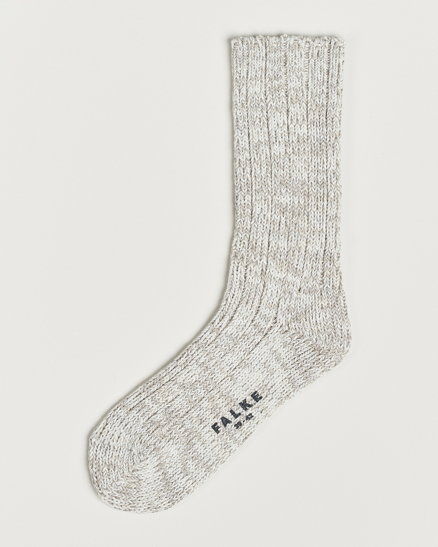 Herre | Undertøy | Falke | Brooklyn Cotton Sock Light Grey